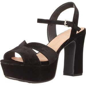 Chinese Laundry Velvet Heeled Sandal
